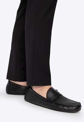 Wittchen Herren-Slipper aus schwarzem Naturleder