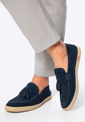 Wittchen Herren-Loafer aus Wildleder mit Quaste, Marineblau