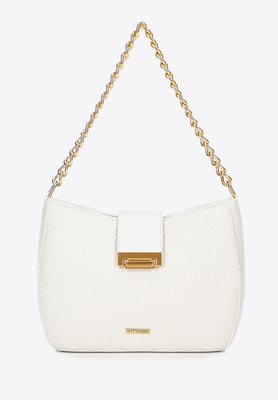 Wittchen Damen-Umhängetasche, Creme, Gewebt, Polypropylen