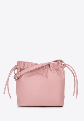 Wittchen Damen-Umhängetasche mit Zierbändern, Rosa, Kunstleder