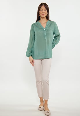 usha Bluse Damen Salbeigrün