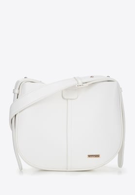 Wittchen Damen-Schultertasche aus Kunstleder, weiß, Öko-Leder