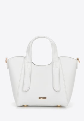 Wittchen Damen-Minikoffer mit abnehmbarer Tasche, cremeweiß, Kunstleder