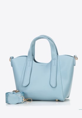 Wittchen Damen-Minikoffer mit abnehmbarer Tasche, blau, Kunstleder