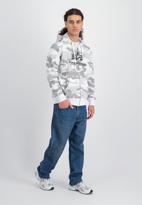 Basic Camo Zip Hoodie