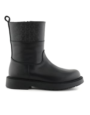 Leather Low Boots Monogram