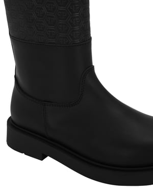 Leather Low Boots Monogram