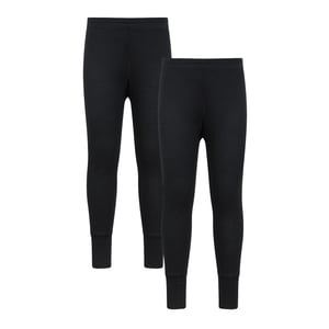 Mountain Warehouse - "Talus" Baselayerhose für Kinder (2er-Pack) (Schwarz)