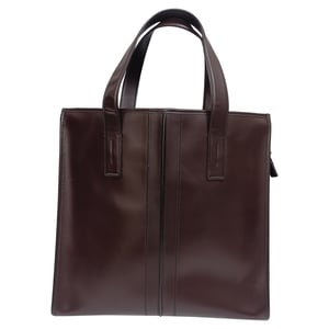 Tod's Slim Script Tote aus braunem Leder