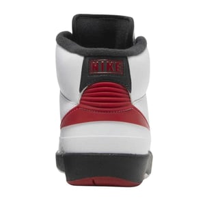 Nike - "Air Jordan 2 Retro" Sneaker für Herren, Leder (Weiß/Rot)