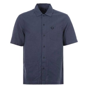Fred Perry - Hemd für Herren, Tasche, Oxford-Stil (Dunkelblau)