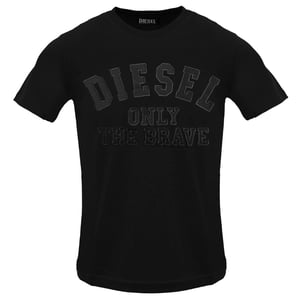 Diesel - T-Shirt für Herren, Geprägt (Kaviar-Schwarz)