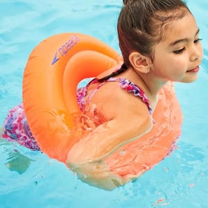 Speedo - Kinder Aufblasbarer Schwimmreifen (Orange)