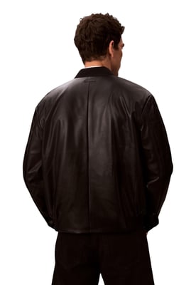 Lederjacke mit Reißverschluss