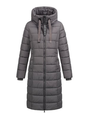 Navahoo Mondmädchen Damen Winter Steppmantel mit Kapuze und Fleecefutter