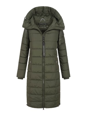 Navahoo Mondmädchen Damen Winter Steppmantel mit Kapuze und Fleecefutter