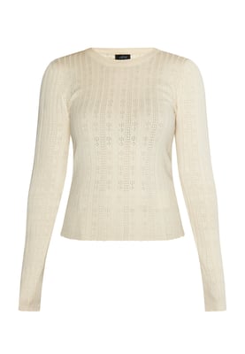 usha Strickpullover Damen Dunkelcreme