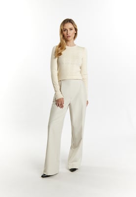 usha Strickpullover Damen Dunkelcreme