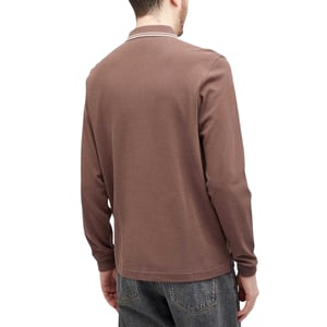 Fred Perry - Poloshirt für Herren, Langärmlig (Ziegelstein)