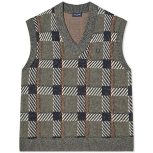 Fred Perry - Pullover-Weste für Herren (Feldgrün)