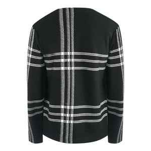 Fred Perry - Pullover für Herren/Damen Unisex (Schwarz/Weiß)