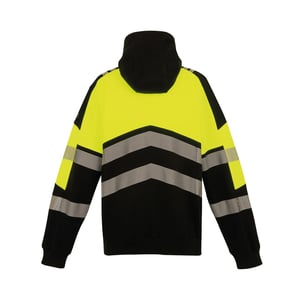 Regatta Professional - "X-Pro Class 2" Kapuzenpullover für Herren/Damen Unisex, Signalkleidung (Schwarz/Gelb)