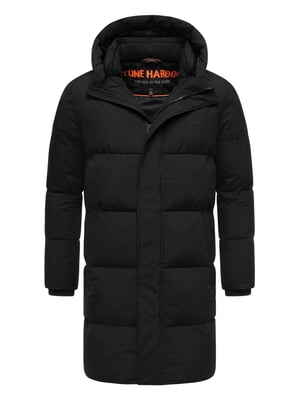 Stone Harbour Herren Steppmantel Hadrieen mit Fleecefutter & Kapuze