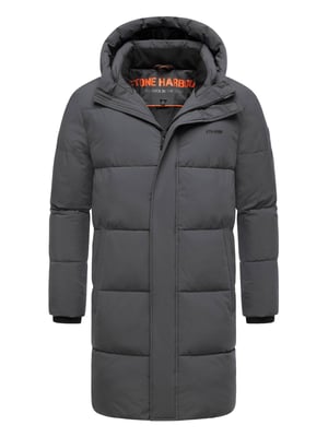Stone Harbour Herren Steppmantel Hadrieen mit Fleecefutter & Kapuze