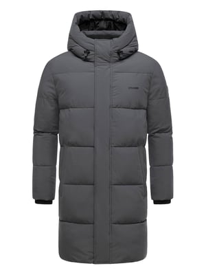 Stone Harbour Herren Steppmantel Hadrieen mit Fleecefutter & Kapuze