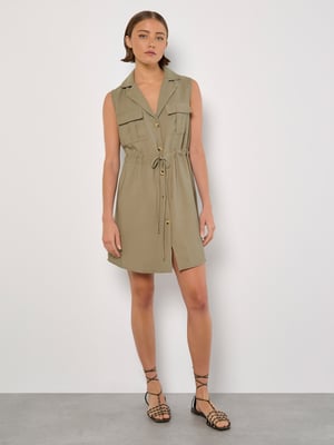 Apricot Utility Shirt Minikleid