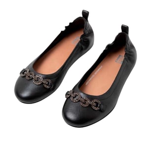 Fit Flop - "Allegro" Glitzer Ballerinas für Damen (Schwarz)