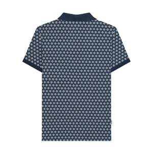 Lambretta - "Roundel" Poloshirt für Herren (Marine/Silber)