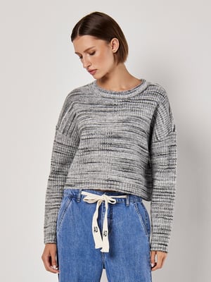 Apricot Space Dye Boxy-Pullover