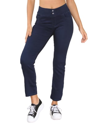 Enzo | Damen Jeans mit weitem Bund
