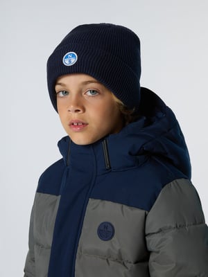 North Sails Beanie Gerippt mit Logo-Patch