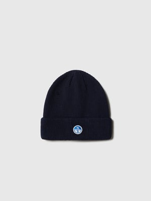 North Sails Beanie Gerippt mit Logo-Patch