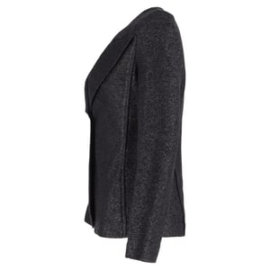 Giorgio Armani Ein-Knopf-Blazer aus schwarzem Polyamid