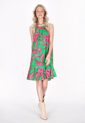 IZIA Kleid Frauen grün rosa