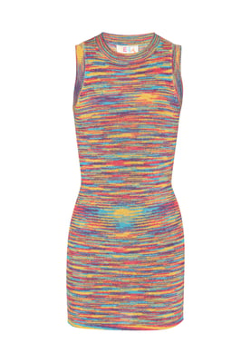 IZIA Kleid Frauen blau mehrfarbig
