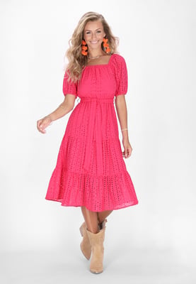 IZIA Kleid Frauen Fuchsie