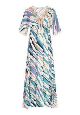 IZIA Kleid Damen Grün Mehrfarbig