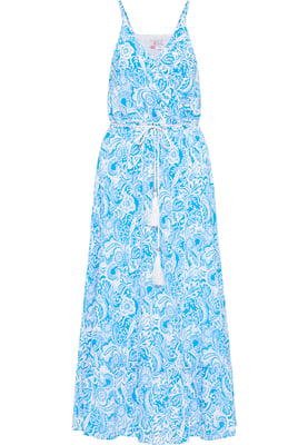 IZIA Kleid Damen blau weiss