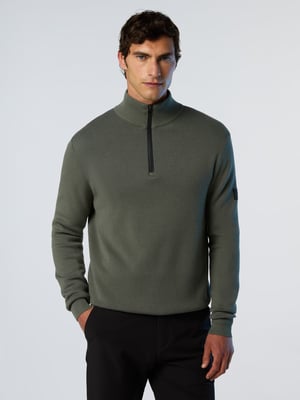 North Sails Pullover Geklebter halber Reißverschluss