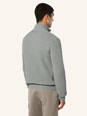 North Sails Pullover Fisherman's Rib mit halbem Reißverschluss