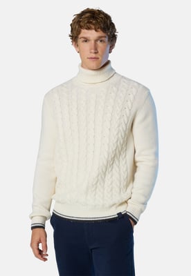North Sails Pullover Mit Zopfstrick vorne