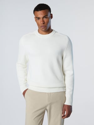 North Sails Pullover Rundhalsausschnitt mit Rippbündchen
