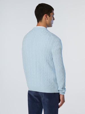 North Sails Pullover Rundhalsausschnitt mit Zopfmuster