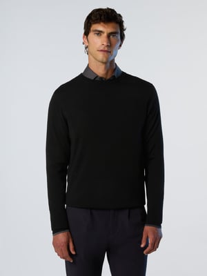 North Sails Pullover Rundhalsausschnitt mit Schlitzen