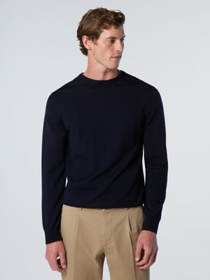 North Sails Pullover Rundhalsausschnitt aus Merinowolle