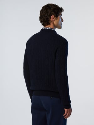 North Sails Pullover Rundhalsausschnitt mit Zopfmuster